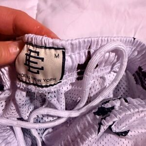 Reps Eric Emmanuel New York White Mesh Drawstring Shorts